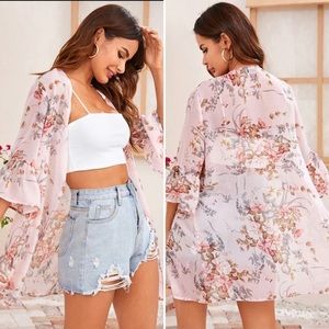 Floral Pink Kimono